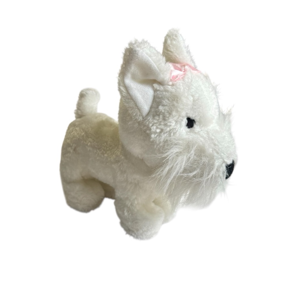 Bella Beau White Dog Plush Puppy 7 Inch Hauck Toys Stuffed Animal toy